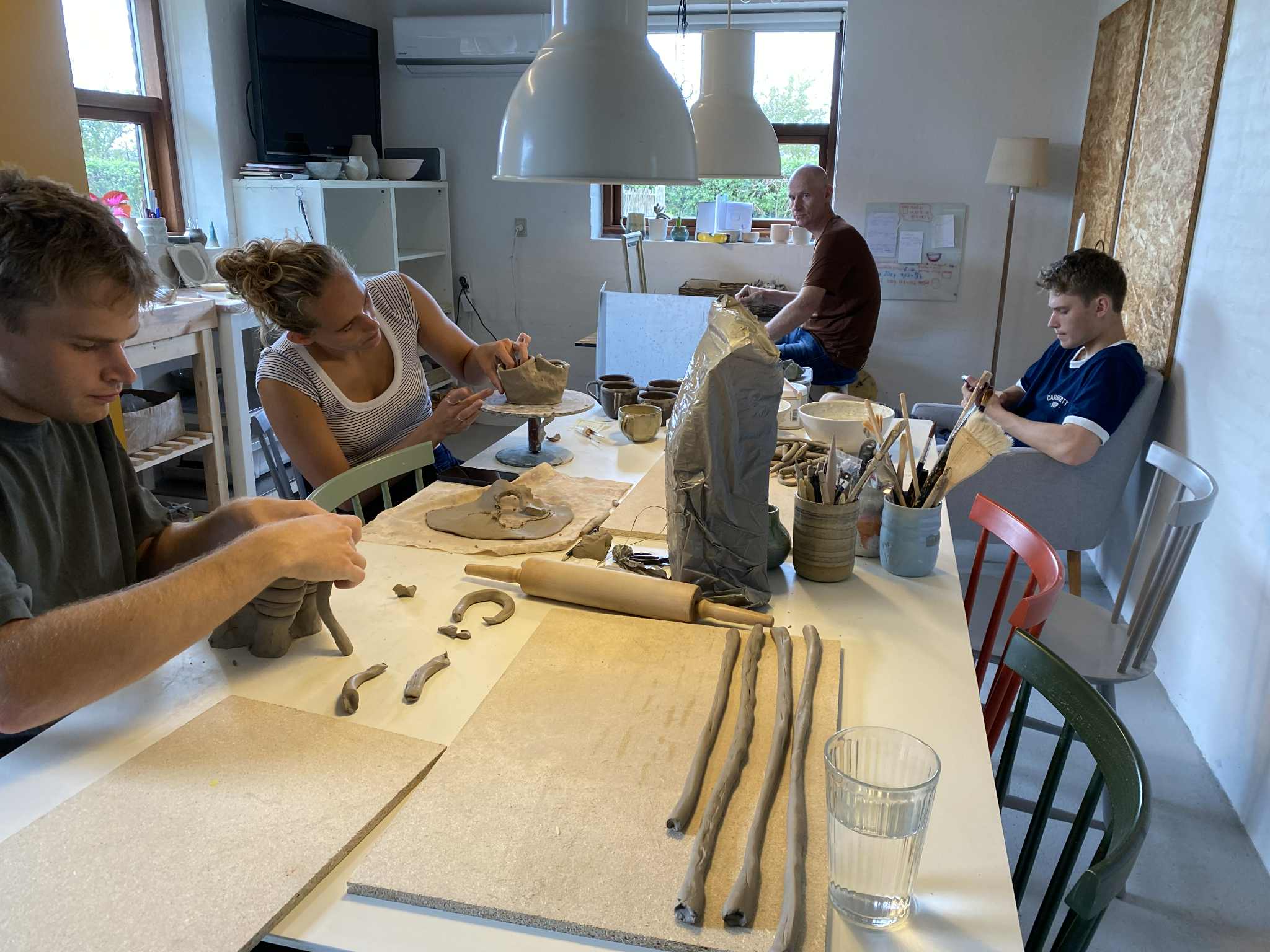 Eksempel på håndbygget keramik